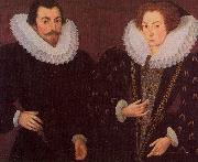 Hieronimo Custodis Sir John Harington and his wfie France oil painting artist